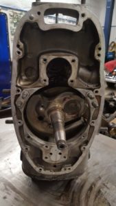 R69S engine after slinger is removed