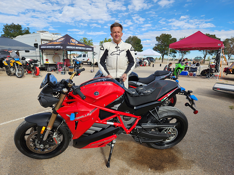 Marc with the Energica Eva Ribelle