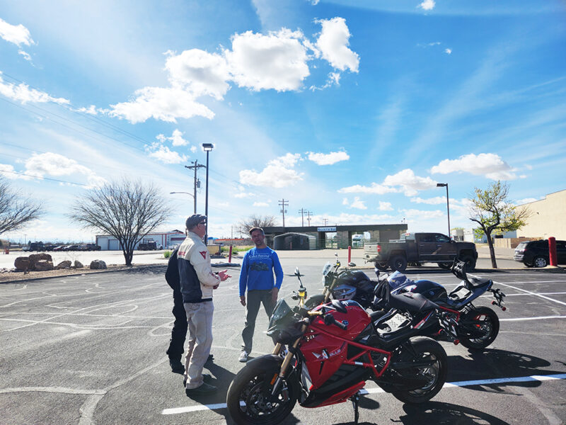 Four Corners Energica giving test rides in Willcox, AZ. with Four Corners Energica.