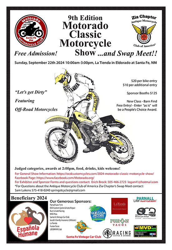 Motorado Classic Motorcycle Show 2024 Poster