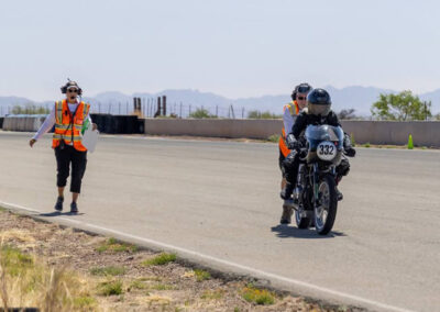 AHRMA INDE Franny Stalled on the grid
